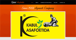 Desktop Screenshot of kabulasafoetida.com