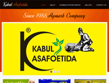 Tablet Screenshot of kabulasafoetida.com